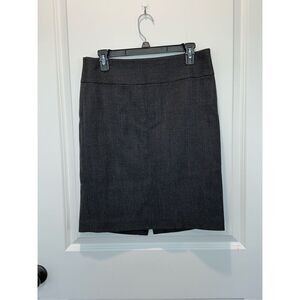 Ann Taylor Black and Gray Pencil Skirt Size 6